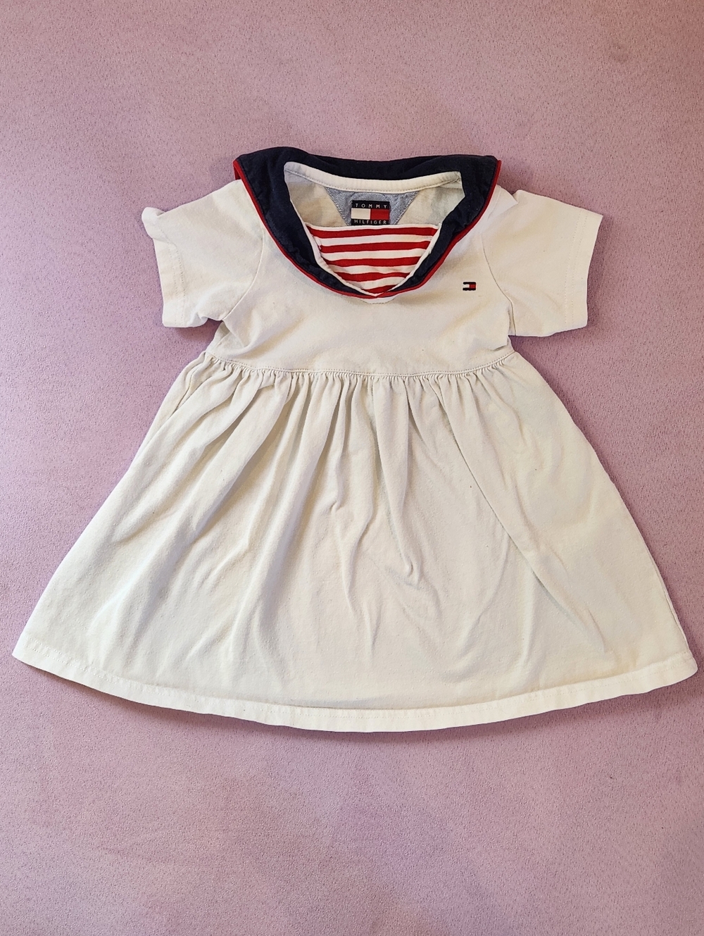 2002 Tommy Hilfiger Baby Girl's 18-24m Nautical Sailor Cotton Dress PLAY